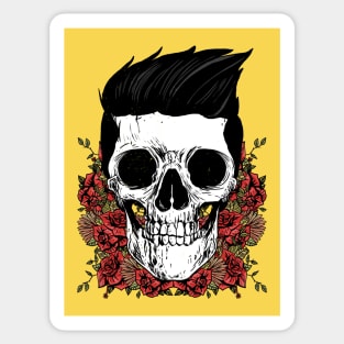 Skull Weekend Rockabilly & Roses Sticker